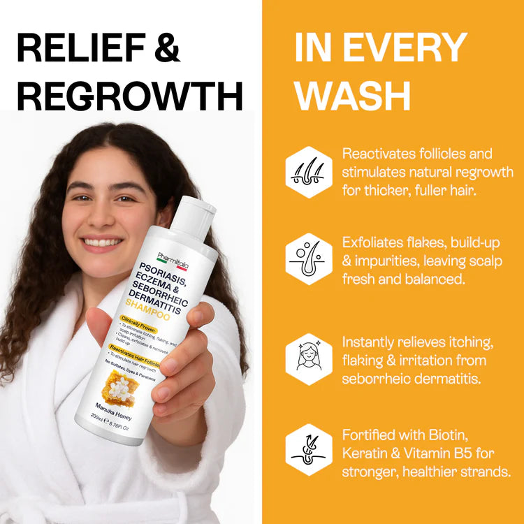 Manuka honey infused shampoo