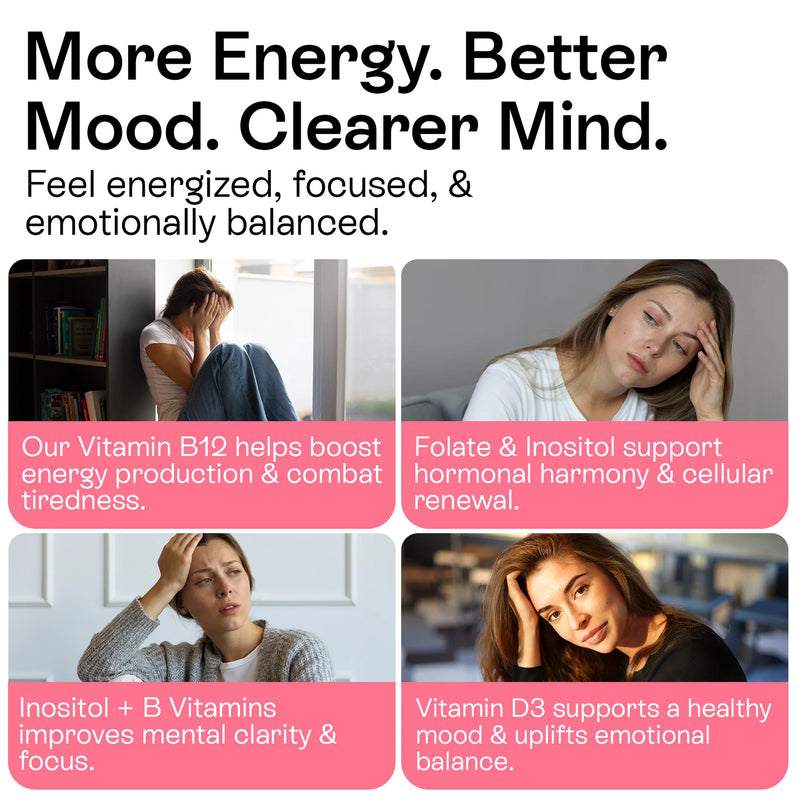 Myo-Inositol & D-Chiro Inositol Softgels for Women | 40:1 Hormone Balance Formula