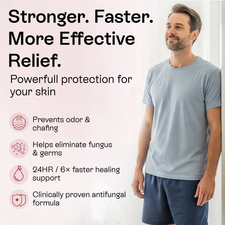Jock Itch Antifungal Cream for Itching, Redness & Odor Relief