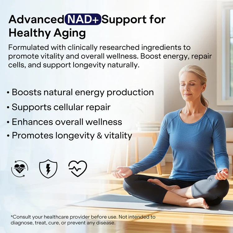 NAD+ Capsules with Resveratrol & Nicotinamide Riboside | Cellular Energy & Healthy Aging Support