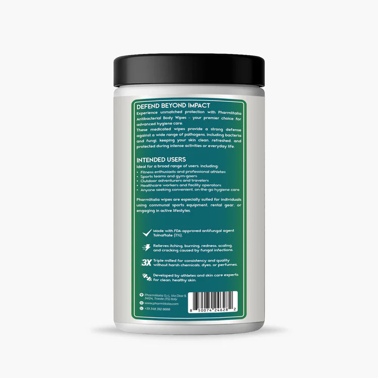Medicated Antifungal Body Wipes for Ringworm, Jock Itch & Athlete’s Foot