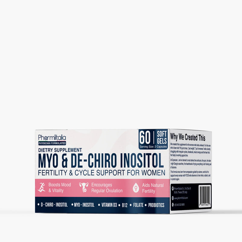 Myo-Inositol & D-Chiro Inositol Softgels for Women | 40:1 Hormone Balance Formula