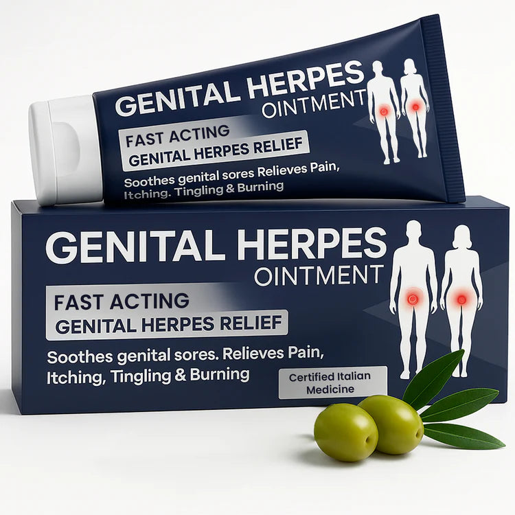 Genital Herpes Ointment for Men & Women | Soothing Relief for Itching, Burning & Irritation | 56g