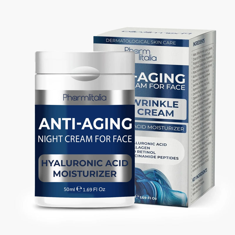 Anti-Aging Night Cream with Retinol, Hyaluronic Acid & Peptides | Wrinkle Repair, Firming & Overnight Hydration