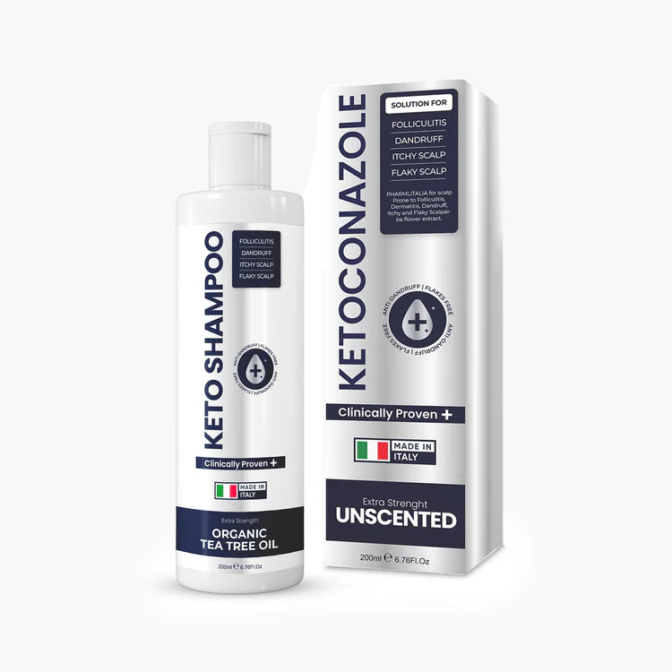 Keto Shampoo for Dandruff, Psoriasis, Folliculitis & Seborrheic Dermatitis | Anti-Fungal Itchy Scalp Relief
