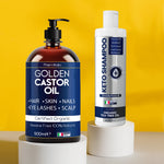 shampoo and hair oil set