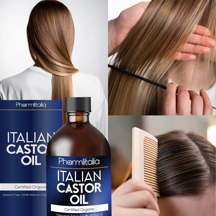 Organic Golden Castor Oil – Hair Growth, Lash & Brow Care, Skin & Nail Nourishment | 500ml