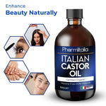 Organic Golden Castor Oil – Hair Growth, Lash & Brow Care, Skin & Nail Nourishment | 500ml