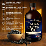 Organic Golden Castor Oil – Hair Growth, Lash & Brow Care, Skin & Nail Nourishment | 500ml