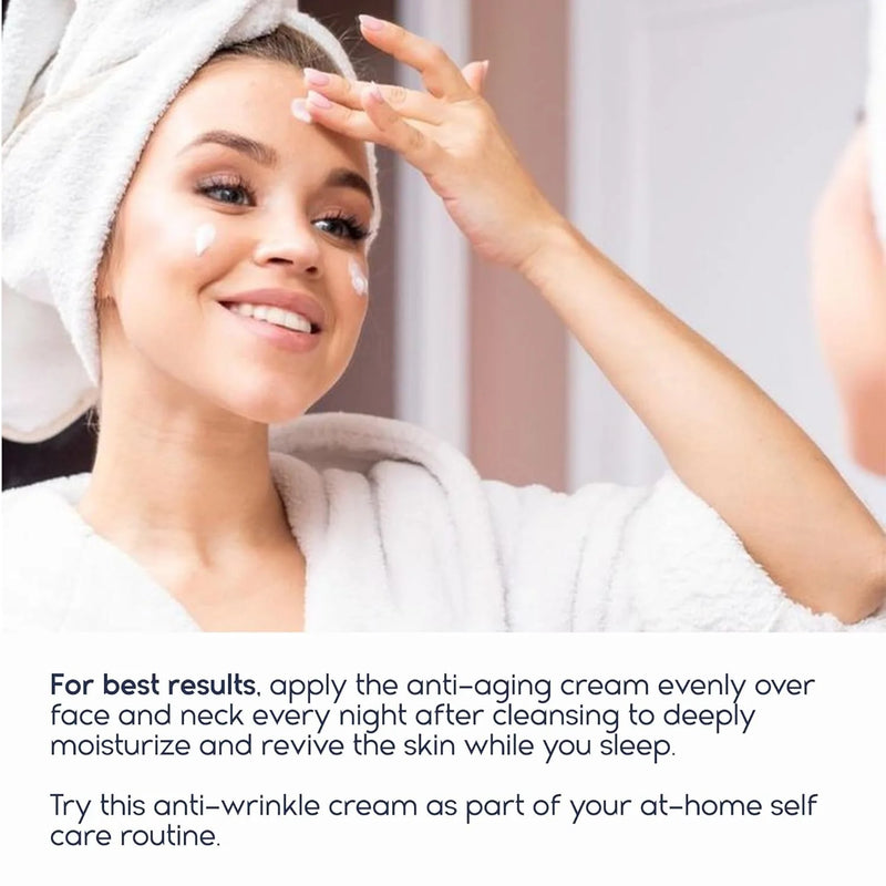 Anti-Aging Night Cream with Retinol, Hyaluronic Acid & Peptides | Wrinkle Repair, Firming & Overnight Hydration