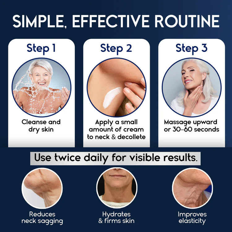 Neck Firming & Tightening Cream for Sagging Skin & Wrinkles