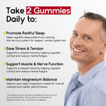 Magnesium Glycinate Gummies for Relaxation, Sleep & Muscle Support | Goji Berry Flavor