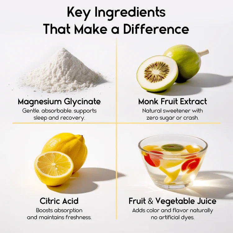 Magnesium Glycinate Gummies for Relaxation, Sleep & Muscle Support | Pineapple Flavor