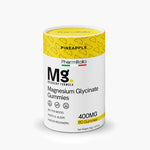 Magnesium Glycinate Gummies for Relaxation, Sleep & Muscle Support | Pineapple Flavor