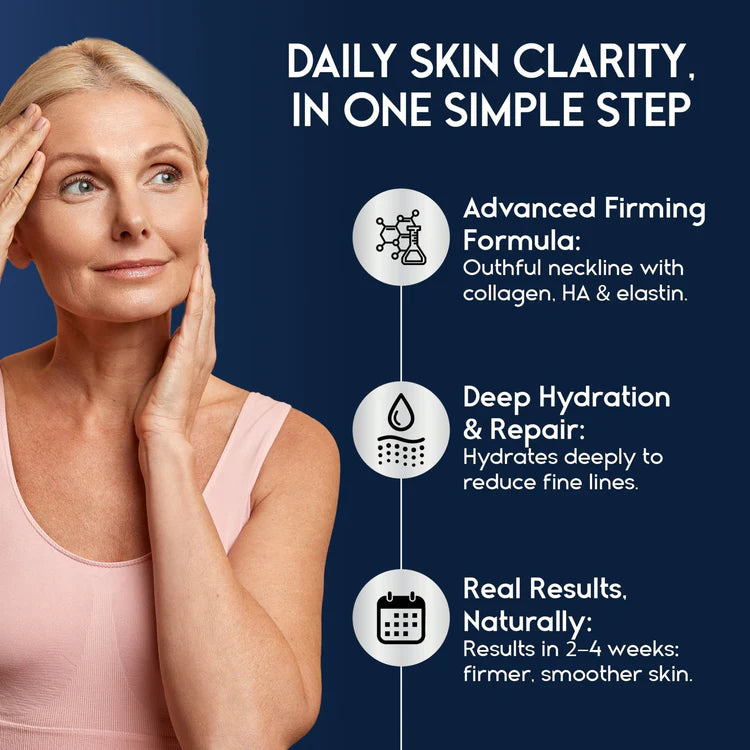 Neck Firming & Tightening Cream for Sagging Skin & Wrinkles